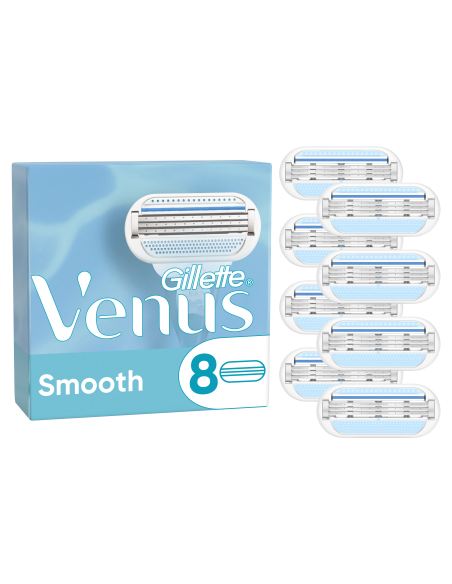Gillette Venus Smooth Raseerija Varuterad, 8 tk