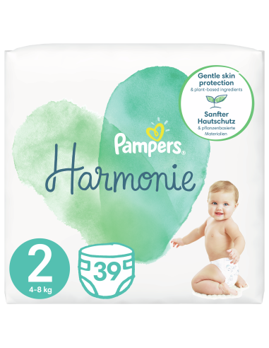 KAST 3 tk! Pampers Harmonie Mähkmed,  Suurus 2, 39 Mähet, 4kg-8kg