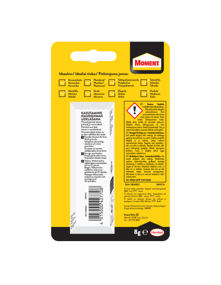 KAST 12 tk! Moment 100% gel 8g