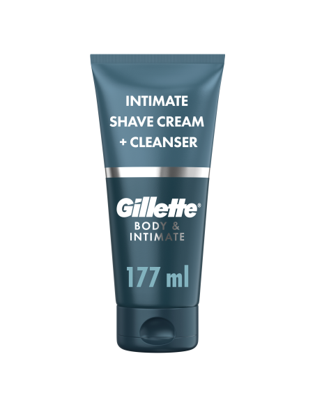 KAST 6 tk! Gillette Body & Intimate Pubic 2in1 Raseerimiskreem ja Puhastusvahend, 177 ml