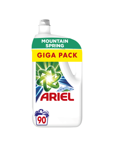 Ariel Mountain Spring Clean & Fresh Pesugeel, 90 Pesukorda, 4.5 L
