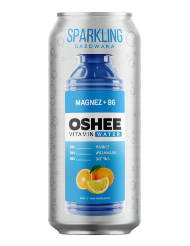 KAST 12 tk! OSHEE Vitamiinivesi Sparkling MG +B6 500ml  +PANT