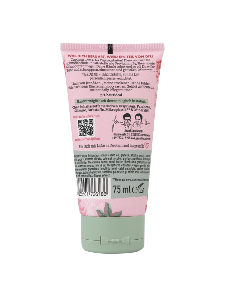 KAST 10 tk! Jean&Len rahustav kätekreem pojeng ja litši 75 ml