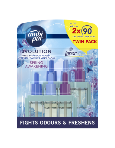 KAST 6 tk! Ambi Pur 3Volution Spring Awakening õhuvärskendaja täitepakend, 2 x 20 ml