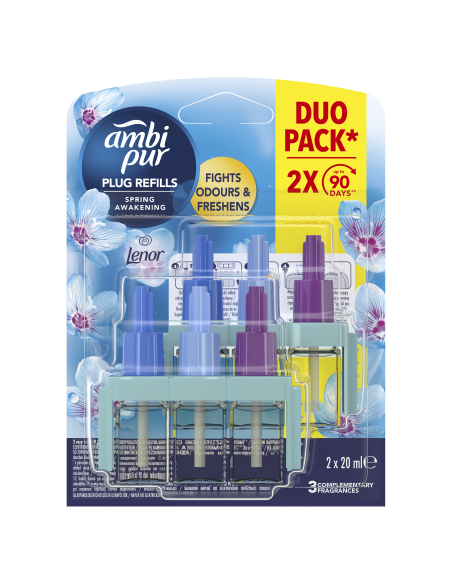 KAST 6 tk! Ambi Pur 3Volution Spring Awakening õhuvärskendaja täitepakend, 2 x 20 ml