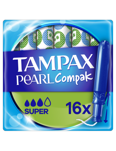 KAST 8 tk! Tampax Compak Pearl Super Tampoonid Aplikaatoriga, 16 tk