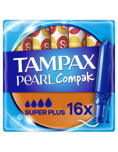 KAST 8 tk! Tampax Compak Pearl Super Plus Tampoonid Aplikaatoriga, 16 tk