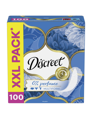 Discreet Breathable Multiform Lõhnastamata Pesukaitsmed, 100 tk 