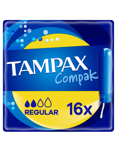 KAST 6 tk! Tampax Compak Regular Tampoonid Aplikaatoriga, 16 tk