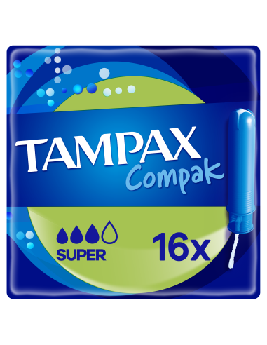 KAST 6 tk! Tampax Compak Super Tampoonid Aplikaatoriga, 16 tk