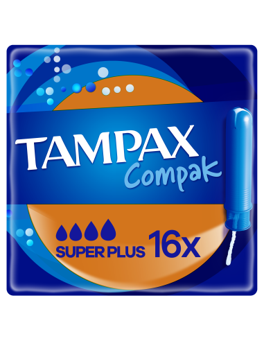 KAST 12 tk! Tampax Compak Super Plus Tampoonid Aplikaatoriga, 16 tk