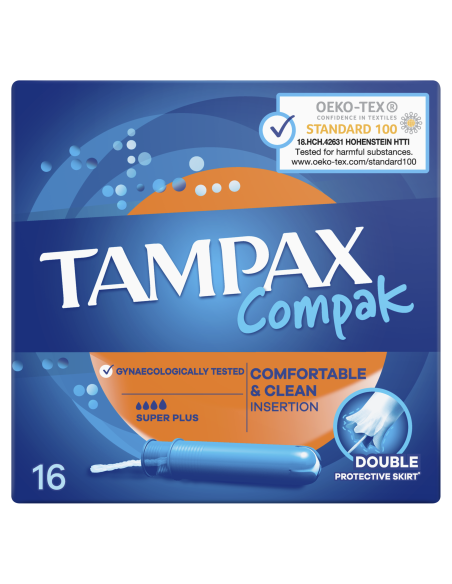 KAST 12 tk! Tampax Compak Super Plus Tampoonid Aplikaatoriga, 16 tk