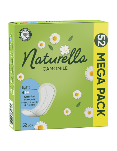 KAST 8 tk! Naturella Light Camomile Pesukaitsmed, 52 tk