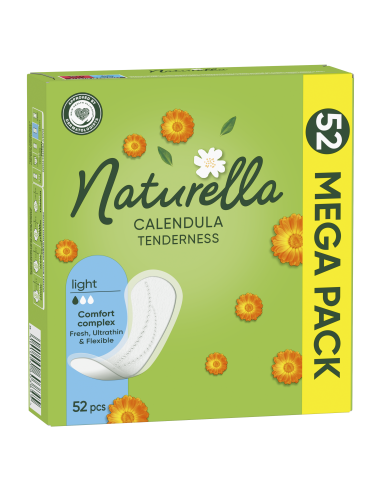 KAST 8 tk! Naturella Light Calendula Tenderness Pesukaitsmed, 52 tk