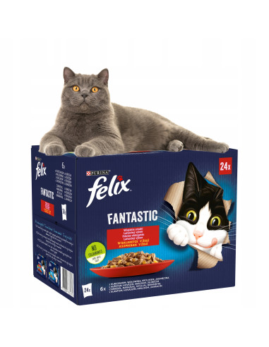 Felix Fantastic kassitoit erinevate maitsetega tarretises (24x85g)