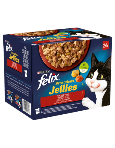 Felix Sensations kassitoit erinevate maitsetega tarretises (24x85g)