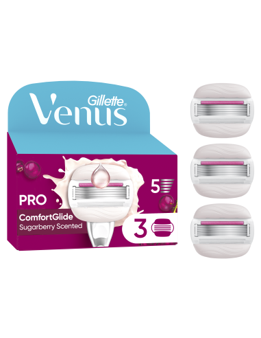Gillette Venus ComfortGlide Sugarberry Miami Varuterad, 3 tk   