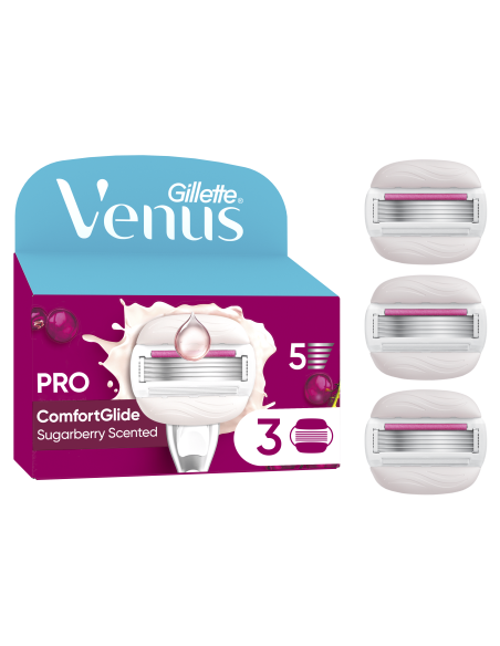 Gillette Venus ComfortGlide Sugarberry Miami Varuterad, 3 tk   