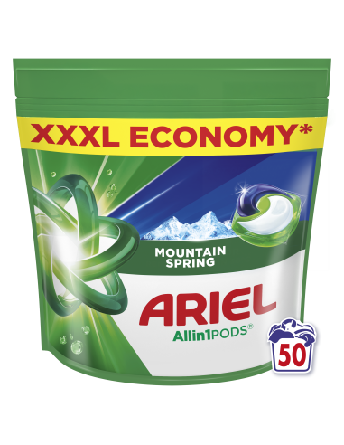 Ariel All-in-1 PODS Mountain Spring Pesukapslid, 50 Pesukorda