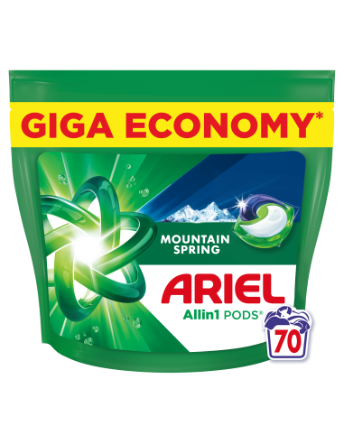 Ariel All-in-1 PODS Mountain Spring Pesukapslid, 70 Pesukorda
