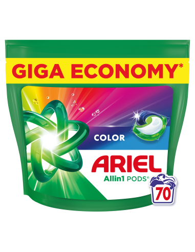KAST 2 tk! Ariel All-in-1 PODS Color Pesukapslid, 70 Pesukorda