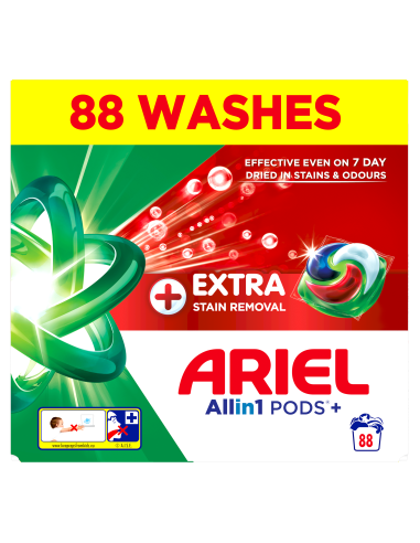 Ariel All-in-1 PODS +Extra Clean Power Pesukapslid, 88 Pesukorda