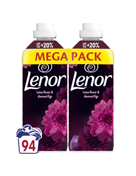 LENOR Pesuloputusvahend Diamond Figs & Lotus Flower 2 x 987 ml (94 Pesukorda)