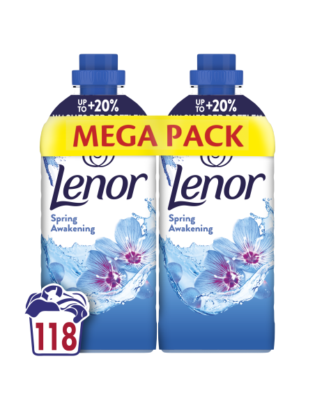 LENOR Pesuloputusvahend Spring Awakening 2 x 1.239 L (118 Pesukorda)