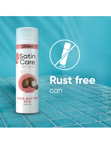 Gillette Raseerimisgeel Satin Care, Shea...