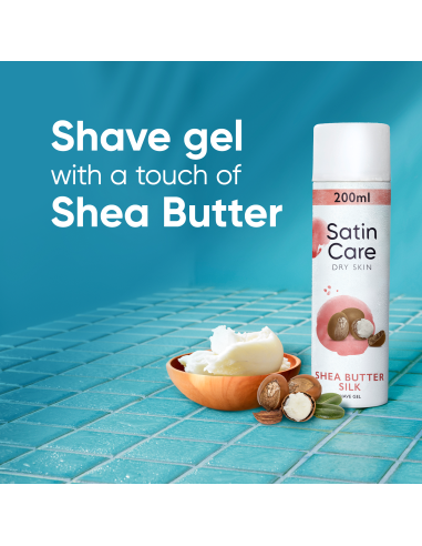 Gillette Raseerimisgeel Satin Care, Shea...