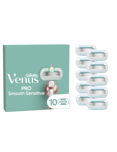KAST 20 tk! Gillette Venus Deluxe Smooth Sensitive Rosegold Raseerija Varuterad, 10 tk
