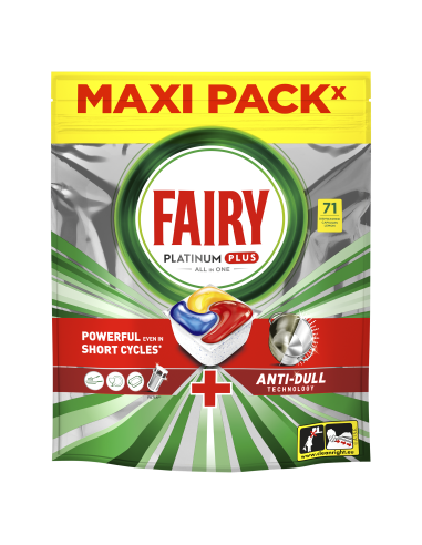 KAST 3 tk! Fairy Platinum Plus All in One Nõudepesumasina Tabletid Lemon, 71 tk
