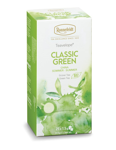 KAST 6 tk! Ronnefeldt ümbrikutee Classic Green Organic DE-ÖKO-003 25tk
