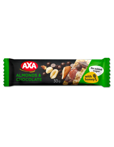 KAST 30 tk! AXA batoon mandli, šokolaadi, teravilja ja meega 30g