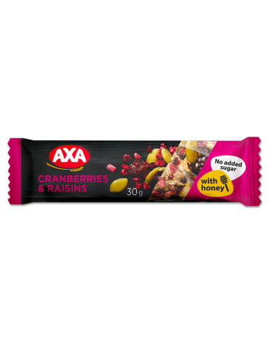 KAST 30 tk! AXA batoon jõhvika, rosina, teravilja ja meega 30g