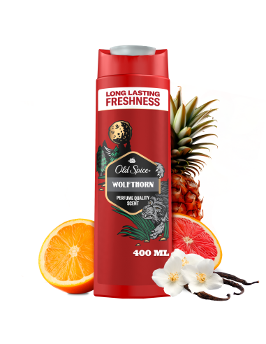 KAST 6 tk! Old Spice Wolfthorn Meeste Dušigeel, 400 ml 