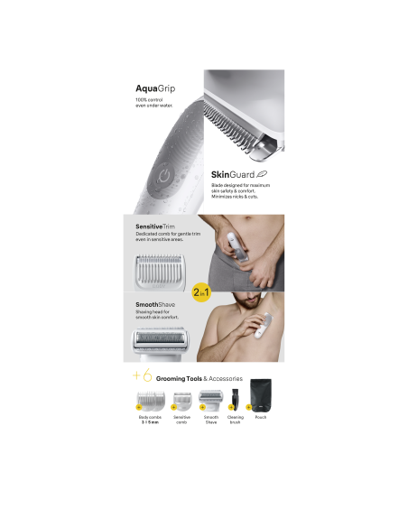 BG5550 Braun kehakarvade raseerimisseade (trimmer / piirel / pardel)