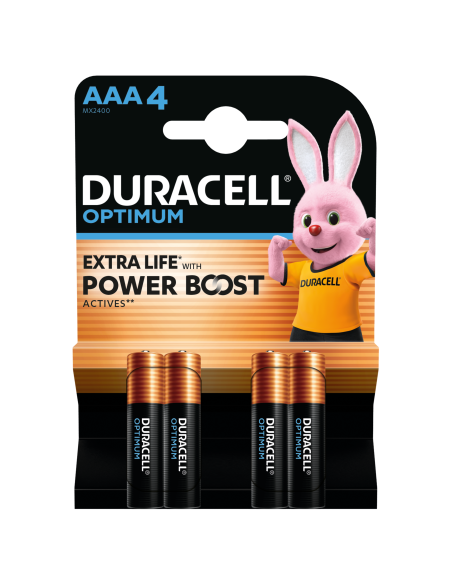 KAST 10 tk! Duracell Optimum AAA 4 tk