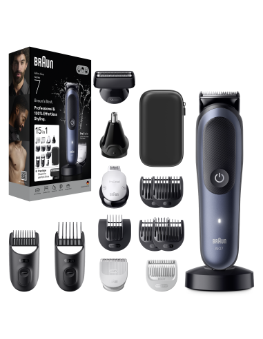 AIO7580 Braun Trimmeri Komplekt 15in1 piirel