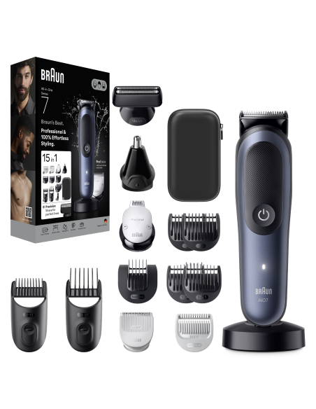 AIO7580 Braun Trimmeri Komplekt 15in1 piirel