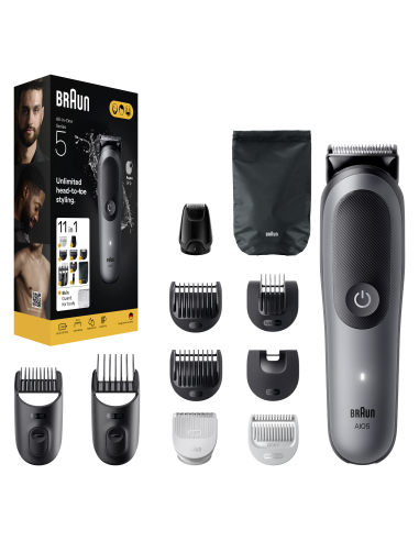 AIO5560 Braun Trimmeri Komplekt 11in1 piirel