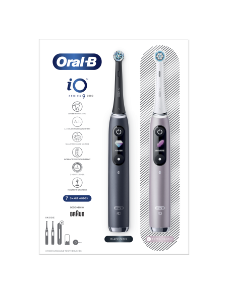 iOM9D.2J2.2AD Oral-B iO9 Duo elektriline hambahari Black Onyx/ Rose