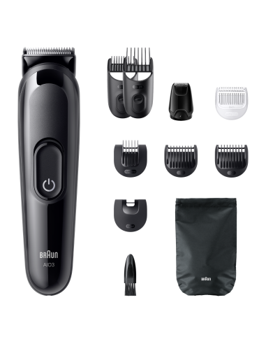 AIO3560 Braun Trimmeri Komplekt 10in1 piirel