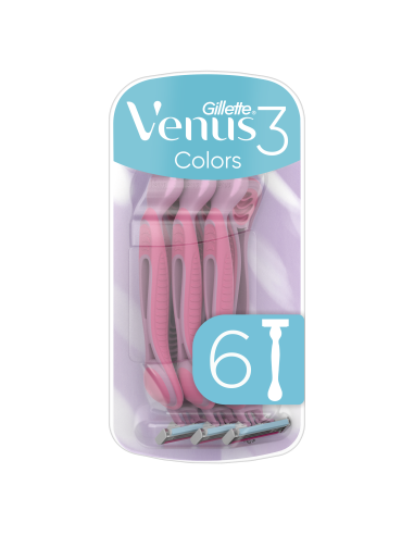 KAST 6 tk! Gillette Venus3 Naiste Ühekordsed Raseerijad, 6 Tk Pakis