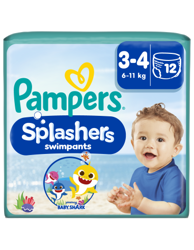 KAST 8 tk! Pampers Pants Splashers, Suurus 3-4, 12 Ujumismähet, 6-11 kg