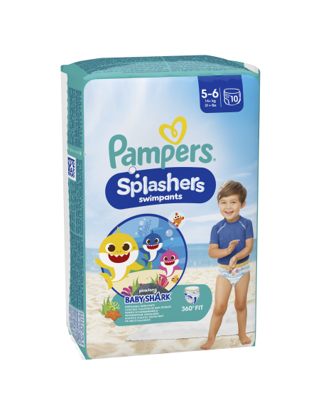 Pampers Pants Splashers, Suurus 5-6, 10 Ujumismähet, 14+ kg