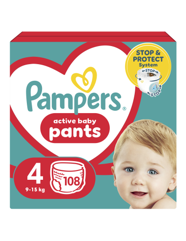 Pampers Pants Mähkmed, Suurus 4, 108 Mähet, 9-15 kg