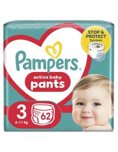 Pampers Pants Püksmähkmed, Suurus 3, 62 Mähet, 6-11 kg