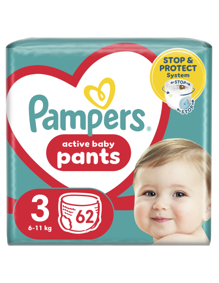 KAST 2 tk! Pampers Pants Püksmähkmed, Suurus 3, 62 Mähet, 6-11 kg