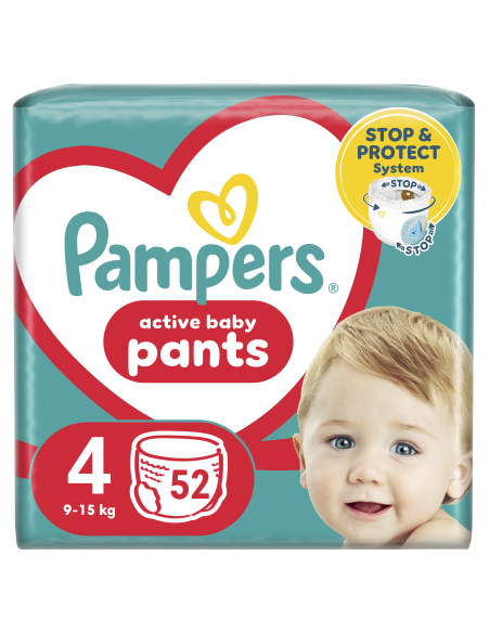 Pampers Pants Püksmähkmed, Suurus 4, 52 Mähet, 9-15 kg